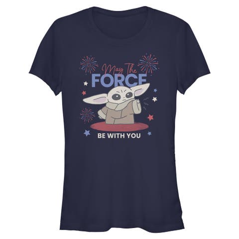 Junior's The Fireworks Be With You Short Sleeve Graphic T-Shirt