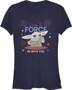 Star Wars: The Mandalorian Junior's The Fireworks Be With You Short Sleeve Graphic T-Shirt