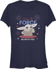 Star Wars: The Mandalorian Junior's The Fireworks Be With You Short Sleeve Graphic T-Shirt