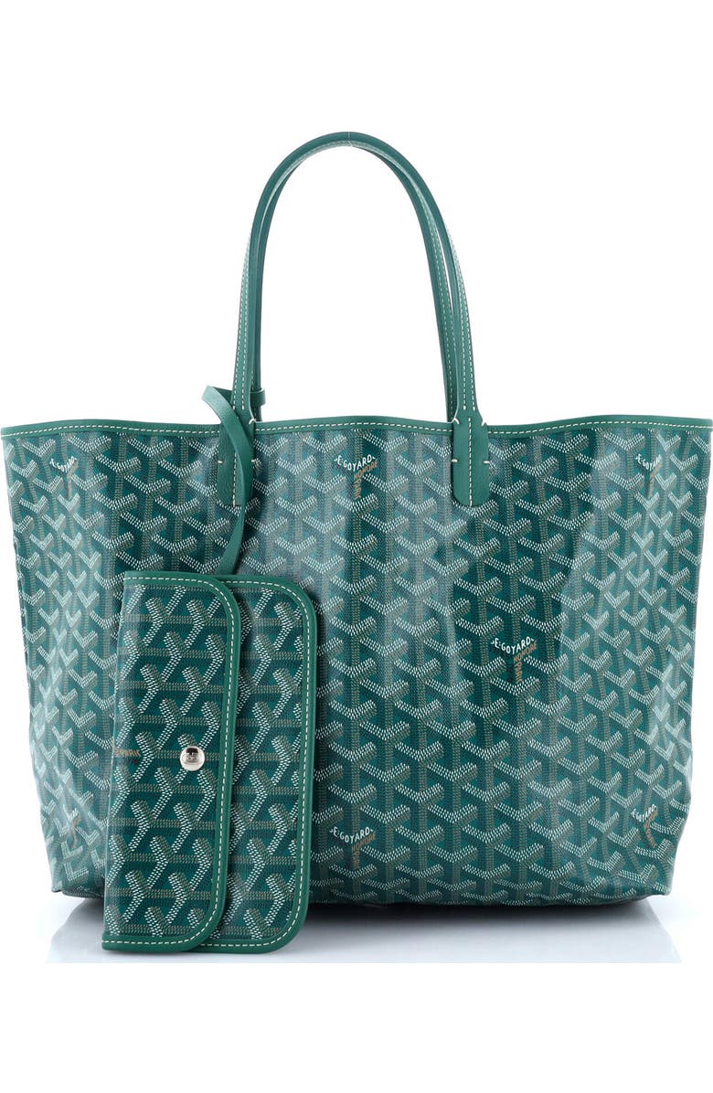 Pre-Owned Goyard Saint Louis Tote Coated Canvas PM, Alternate, color, Green