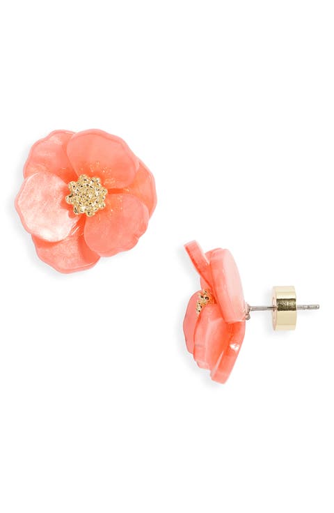 Floral Statement Stud Earrings