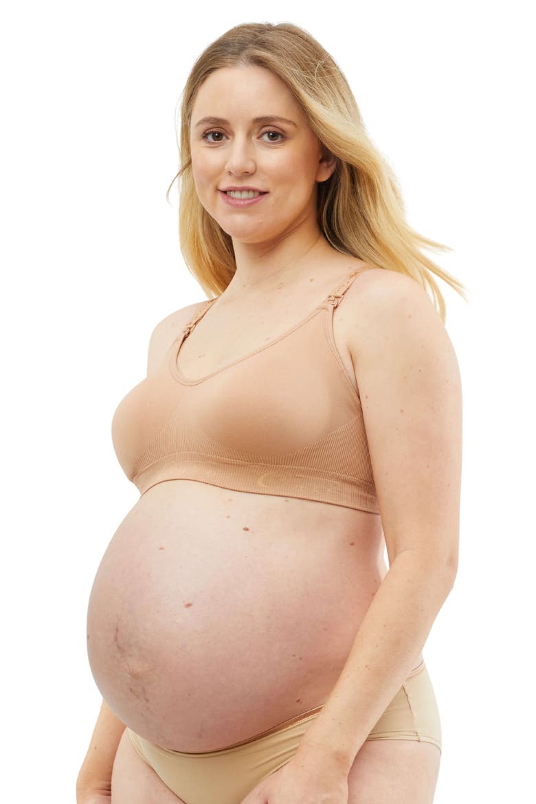 Rock Candy Seamless Padded Luxury Nursing Bra, Alternate, color, Mocha