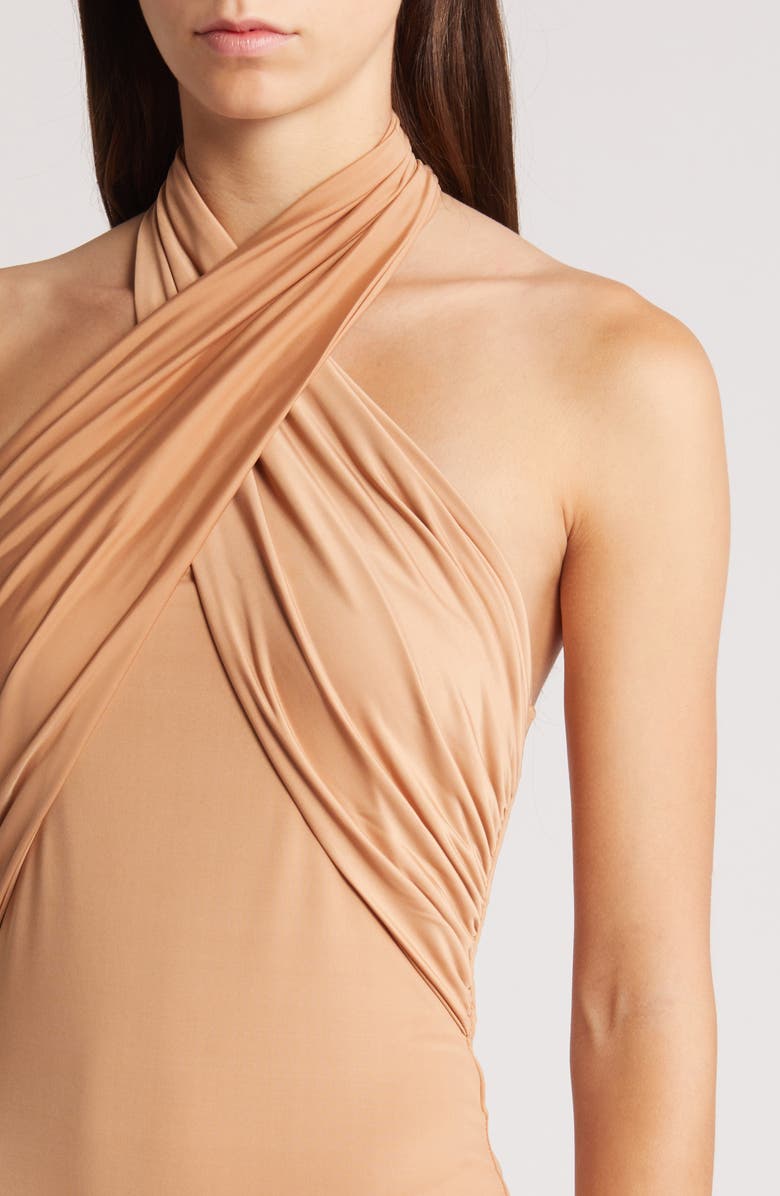 bebe Halter Minidress, Alternate, color, 