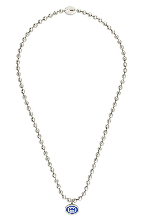 Interlocking-G Pendant Boule Necklace