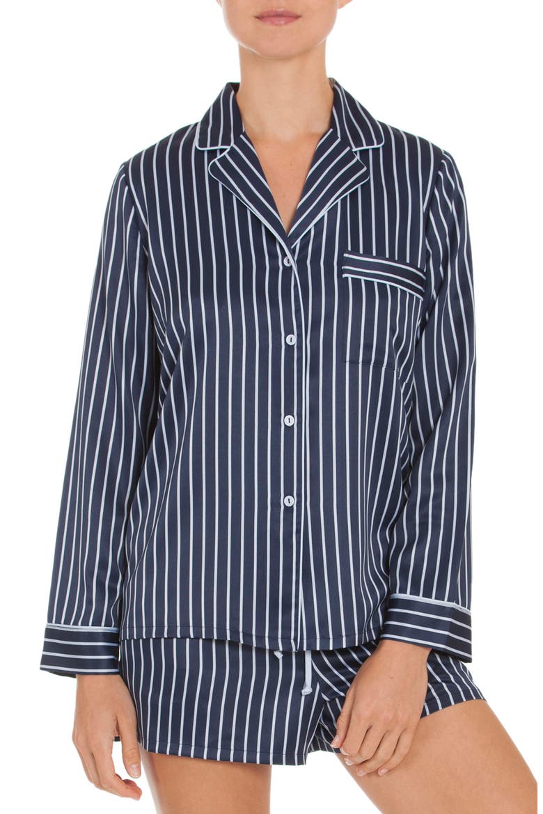 Short Pajamas, Main, color, NAVY STRIPE