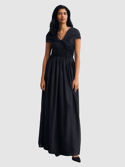 Sevilla Silk Chiffon Maxi Dress