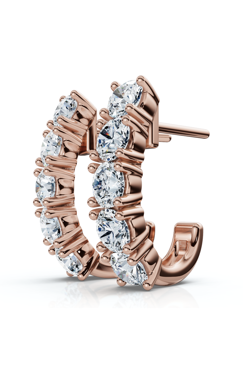 Bliss Diamond 1Ct Diamond Hoops Women's Earrings 10k Gold Lab Grown, Main, color, 