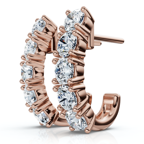 Bliss Diamond Earrings 10k Gold Lab Grown Ef/vs
