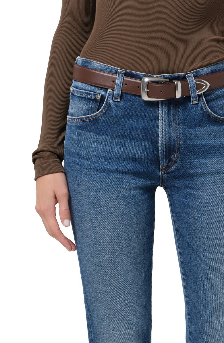 Citizens of Humanity Goldie Mid Rise Kick Flare Jeans, Alternate, color, Allister Medium Indigo