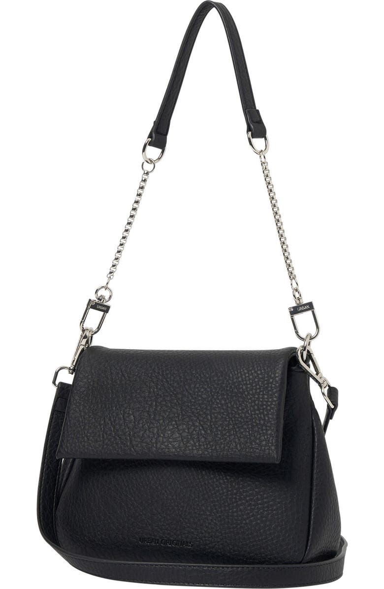 Urban Originals Wish List Vegan Leather Crossbody Bag, Alternate, color, Black