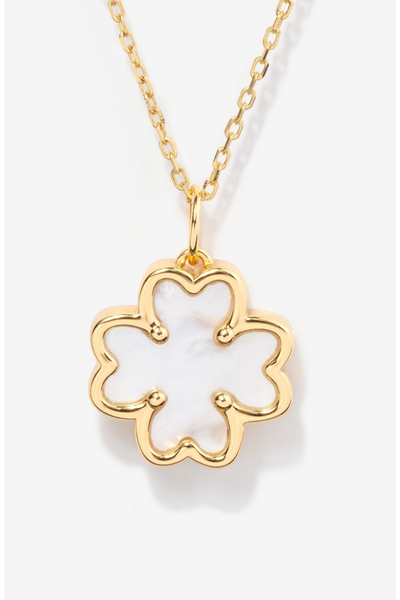 Clover Mother-of-Pearl Necklace, Main, color, Mother of Pearl