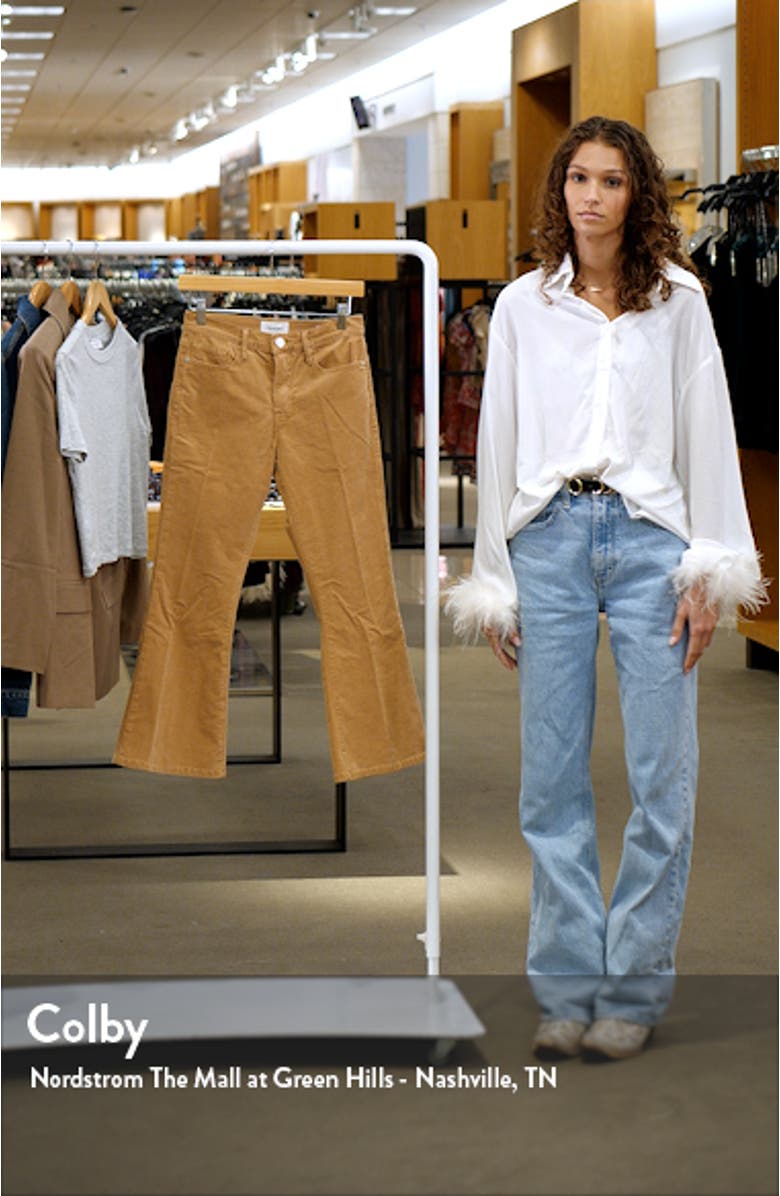 Le Crop Flare Corduroy Jeans, sales video thumbnail