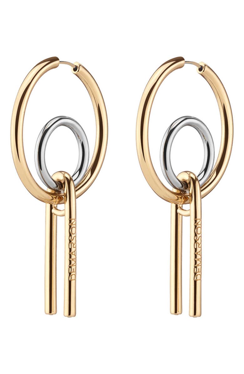 DEMARSON Icon Drop Hoop Earrings, Main, color,