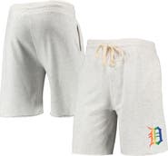 CONCEPTS SPORT Men's Concepts Sport Oatmeal Detroit Tigers Mainstream Logo Terry Tri-Blend Shorts
