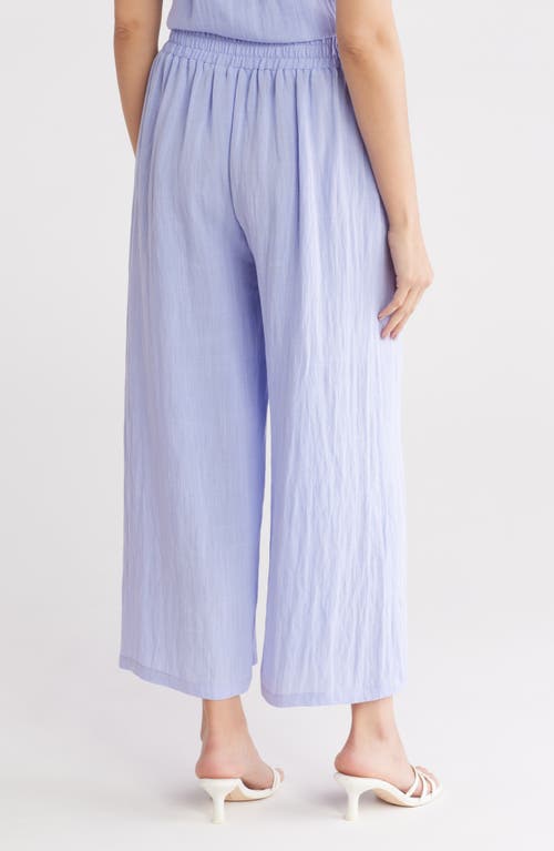 Gemma + Jane Solid Wide Leg Pull-on Pants In Violet