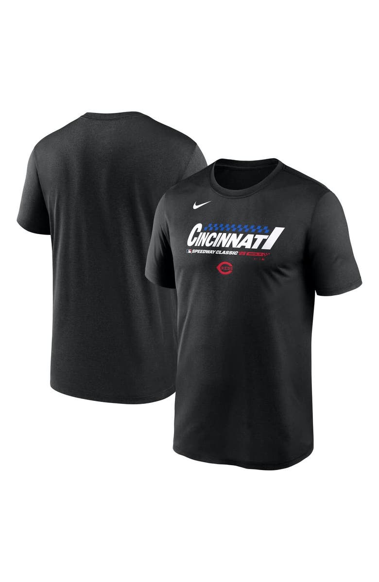 Nike Men's Nike  Black Cincinnati Reds 2025 MLB Speedway Classic Legend Performance T-Shirt, Alternate, color, 