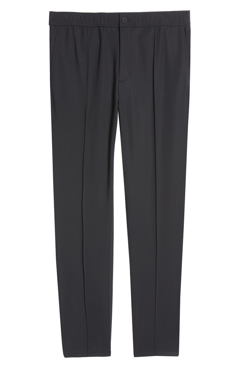 Theory Curtis Pintuck Precision Pants, Alternate, color, Black