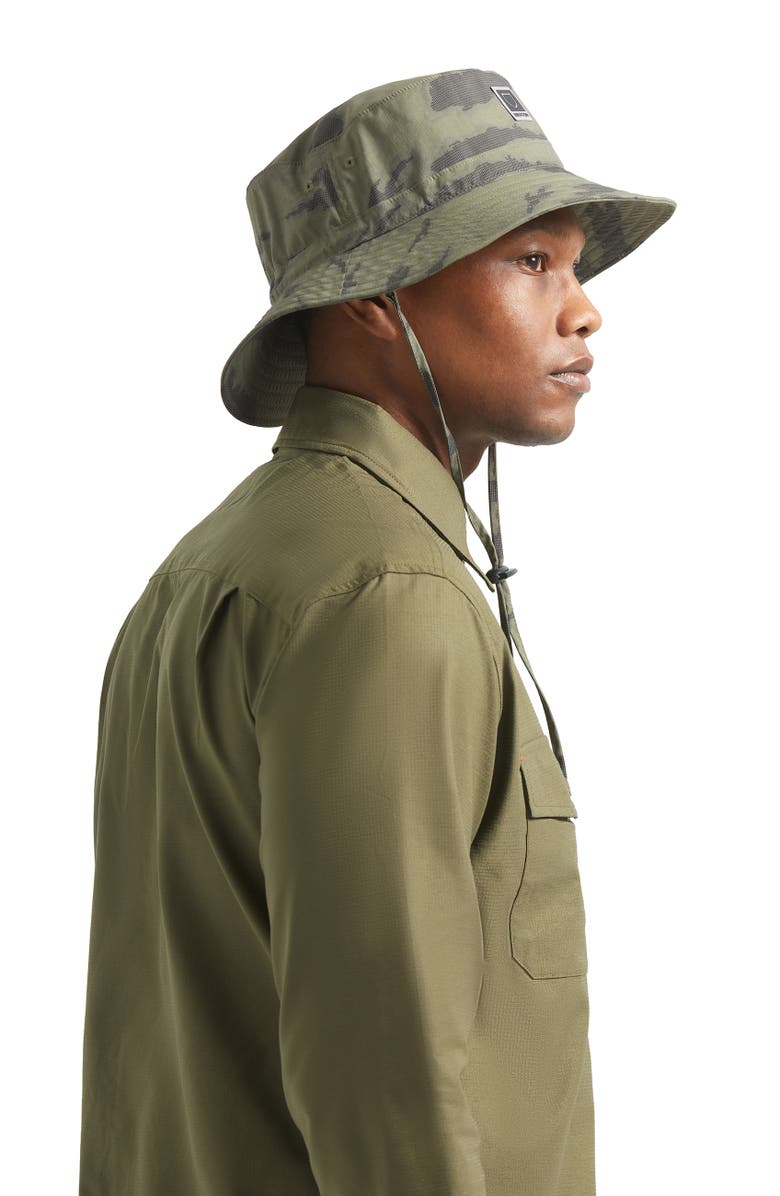 Brixton Journey Boonie Bucket Hat, Alternate, color, Olive Tiger Camo