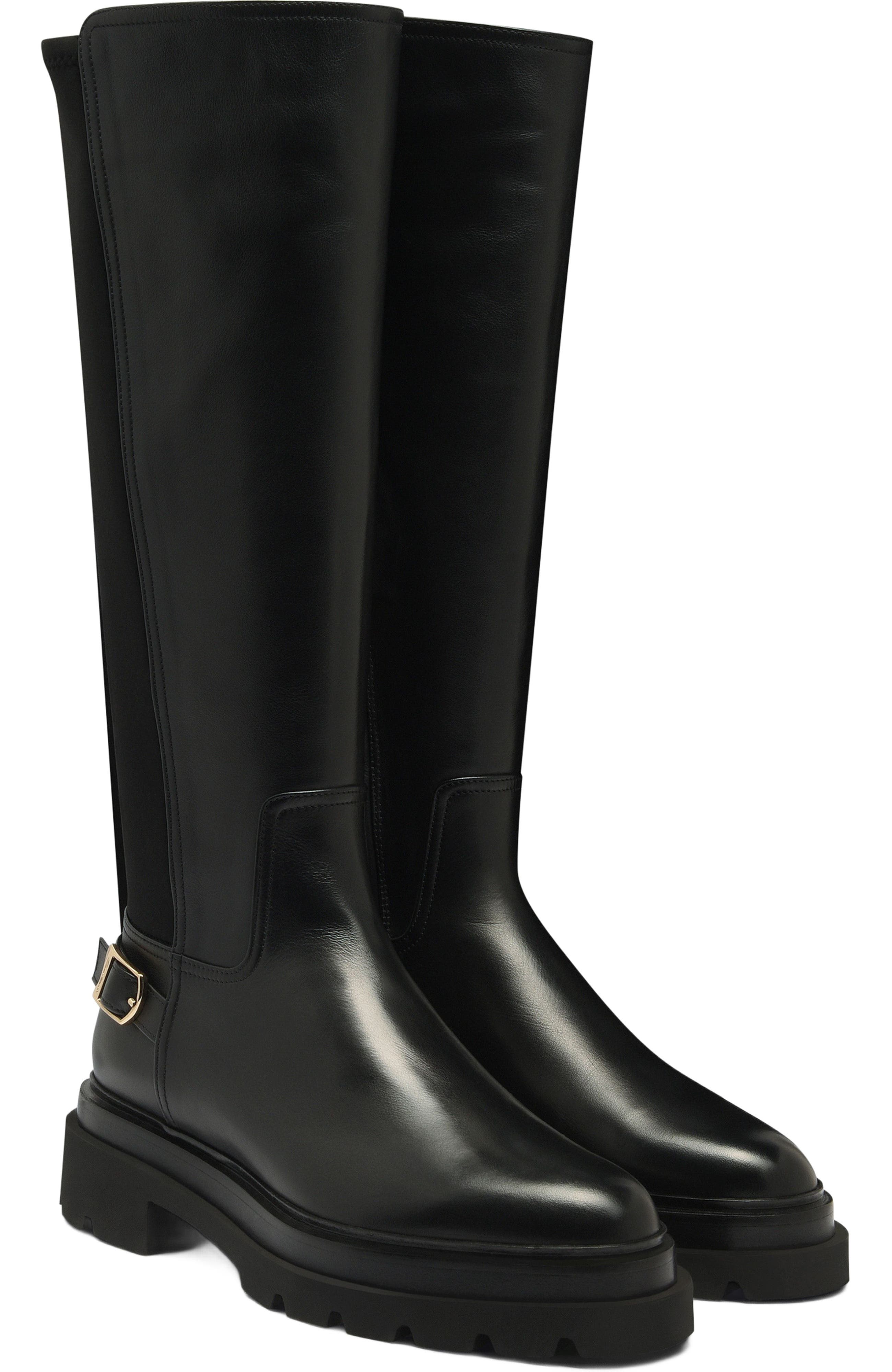 Santoni Women's leather boot, Main, color, 