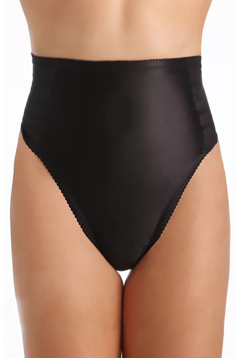 Firm Shaping High Waist Thong, Alternate, color, Black