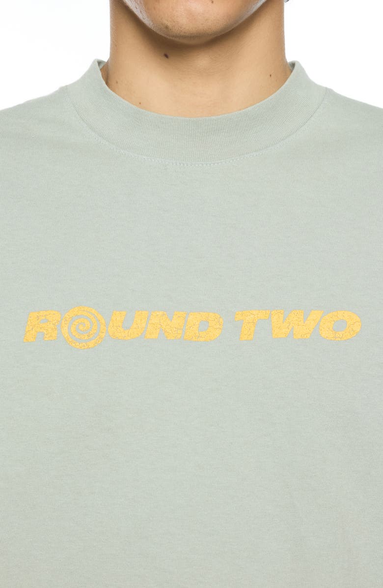 Round Two Logo Cotton Graphic T-Shirt, Alternate, color, Sage