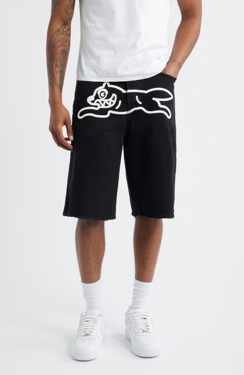 Big Black Denim Shorts (Black Caramel)