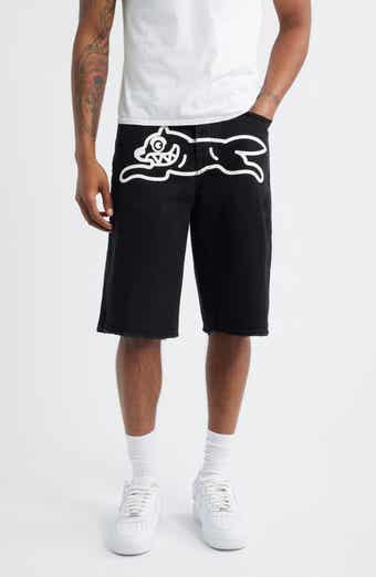 ICECREAM Big Black Denim Shorts