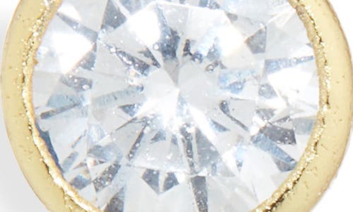 Nordstrom Rack Bezel Set Cz Round Stud Earrings In Gold