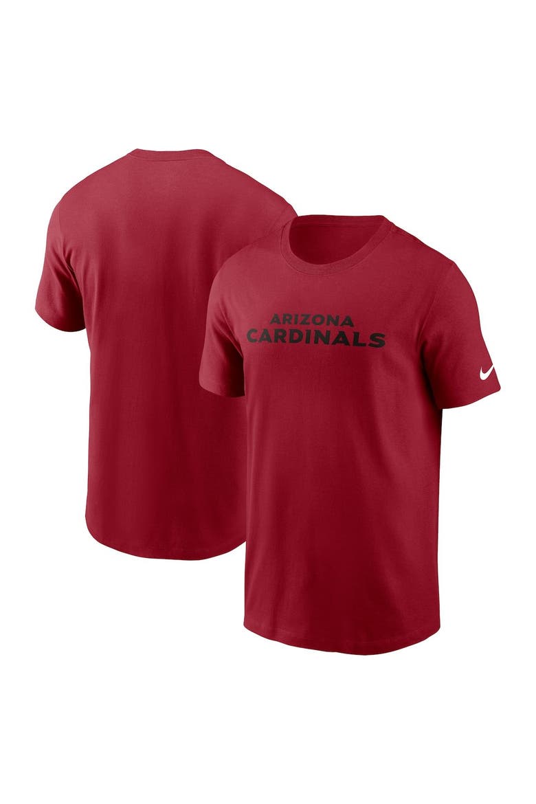 Men's Nike Cardinal Arizona Cardinals Team Wordmark Essential T-Shirt, Main, color, Cardinal