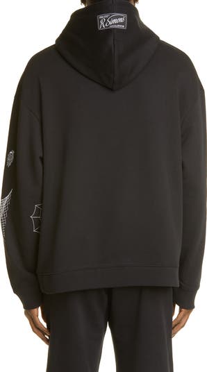 Raf Simons Gothic Print Cotton Hoodie | Nordstrom
