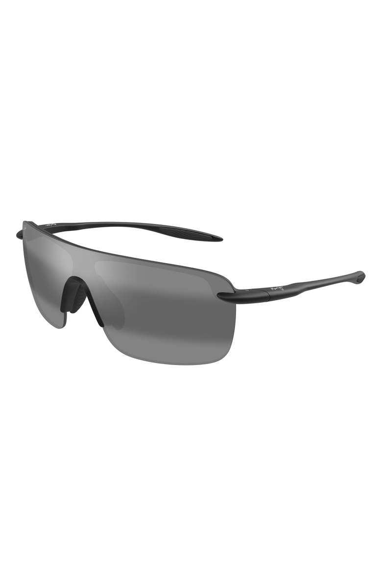 Maui Jim Palulu 99mm PolarizedPlus2<sup>®</sup> Shield Sunglasses, Alternate, color, Gray Black