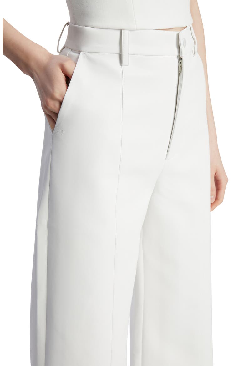 Marlowe Faux Leather Wide Leg Pants, Alternate, color, ORCHID WHITE