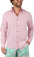 Kenny Flowers The Rosé Blusher - Long Sleeve Pink Linen Shirt
