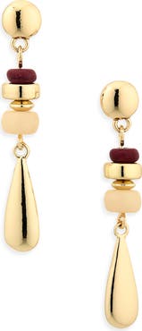 NORDSTROM RACK Linear Beaded Drop Earrings