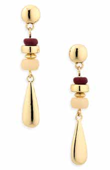 NORDSTROM RACK Linear Beaded Drop Earrings