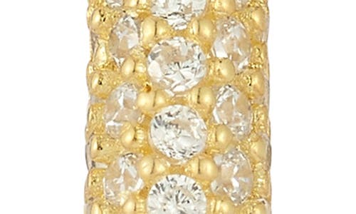 Chloe & Madison Chloe And Madison Large Pavé Hoop Earrings In Gold