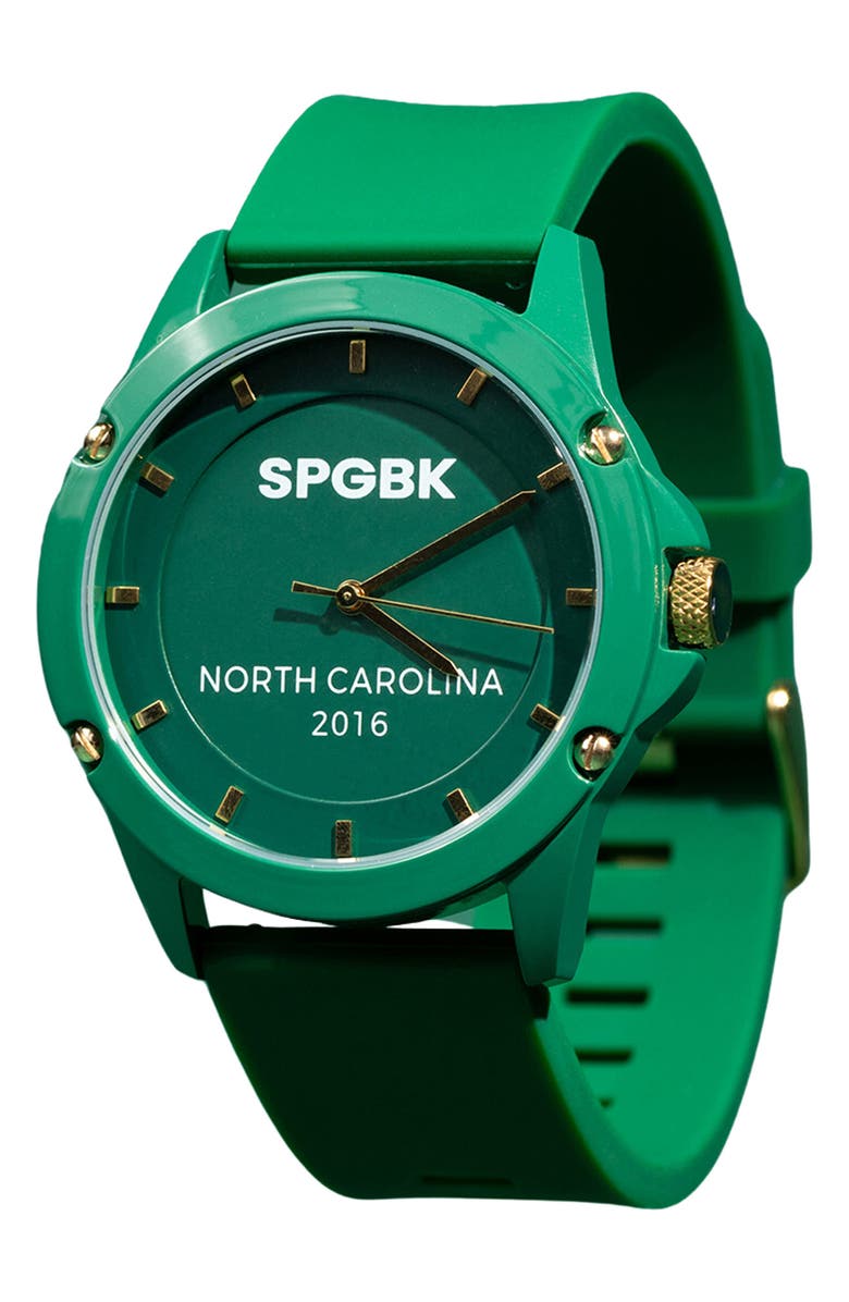 SPGBK Watches Trojan Silicone Strap Watch, 42mm, Main, color, 