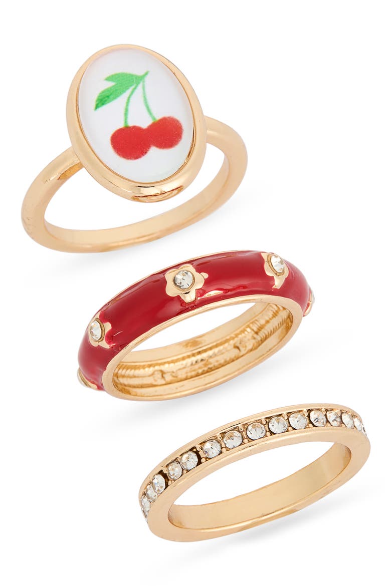 Mixed Cherry Ring, Main, color, RED MULTI- GOLD