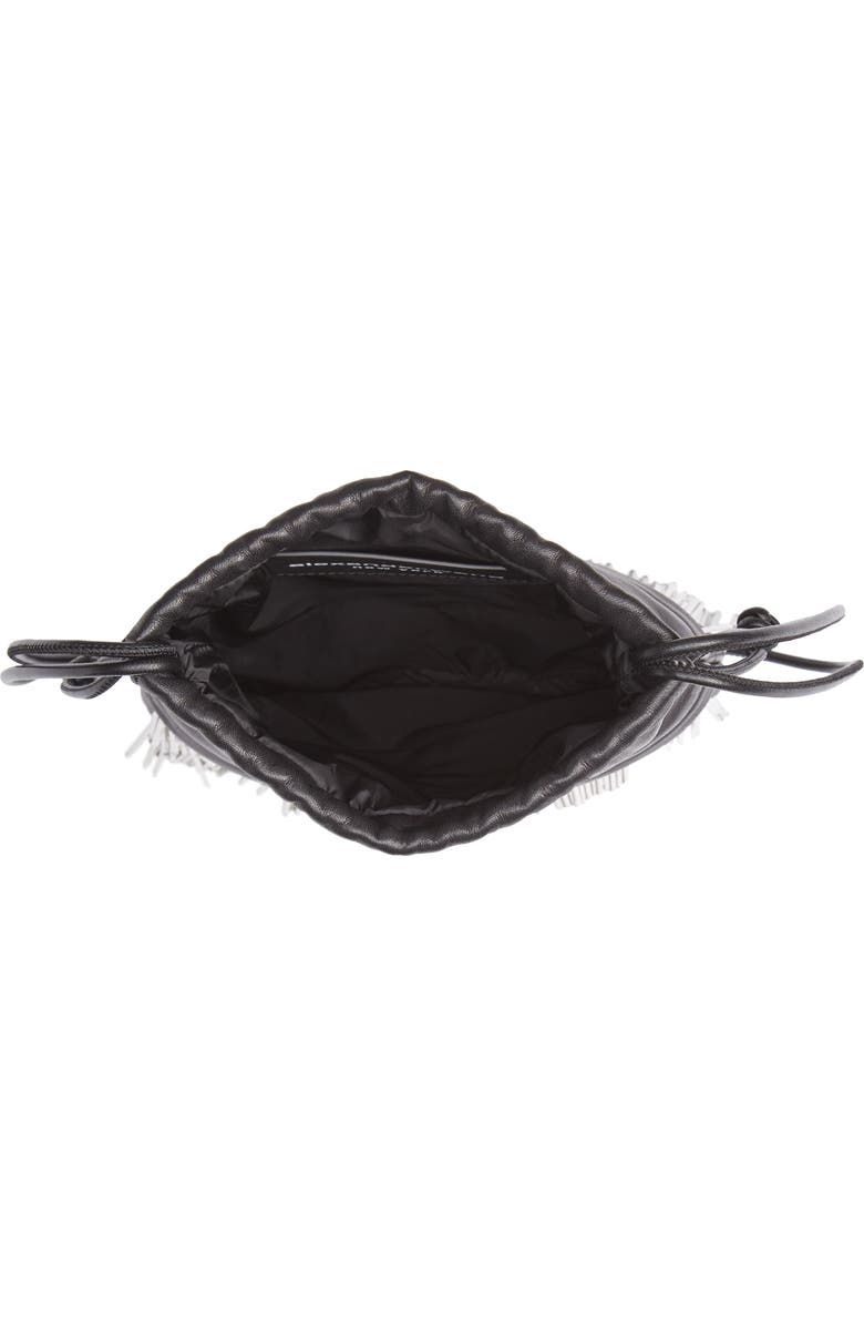 Alexander Wang Ryan Bugle Bead Fringe Dustbag Pouch, Alternate, color,