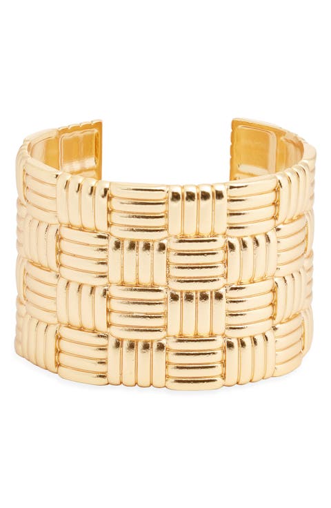 Tufted Textured Cuff Bracelet