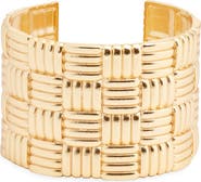 Karine Sultan Tufted Textured Cuff Bracelet