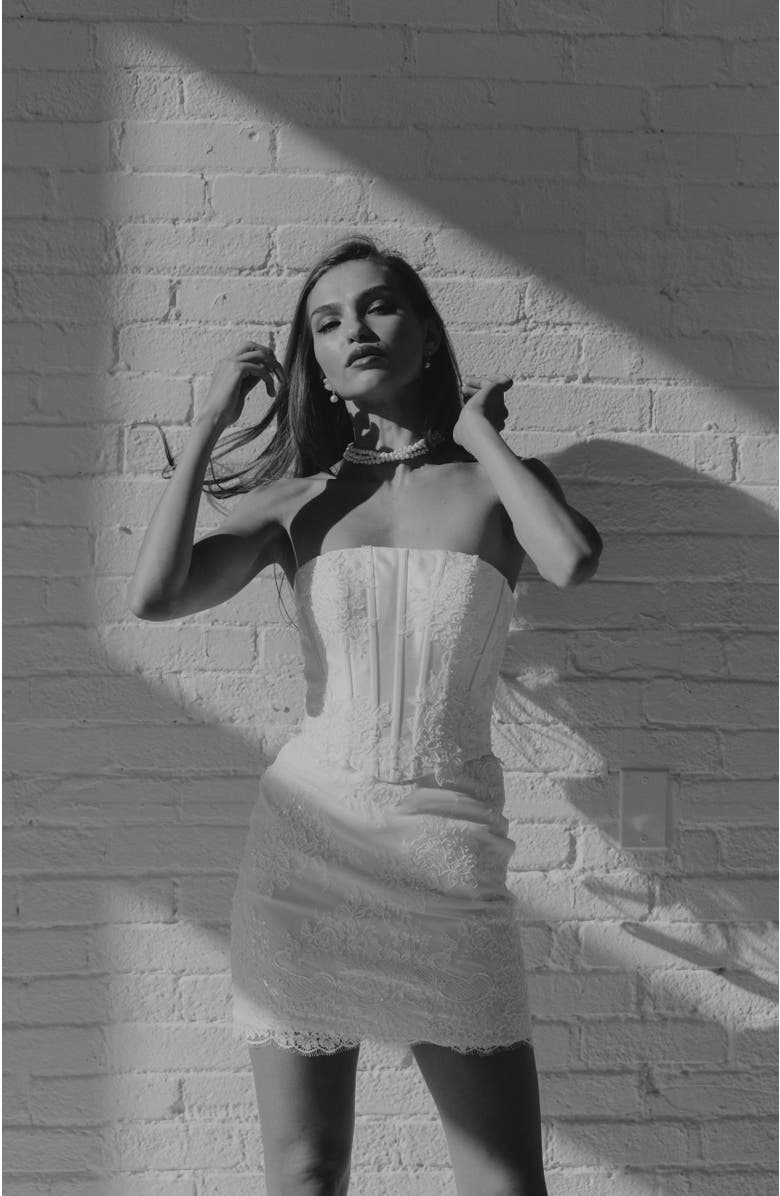 Untamed Petals Esme Mini Dress, Alternate, color, Ivory