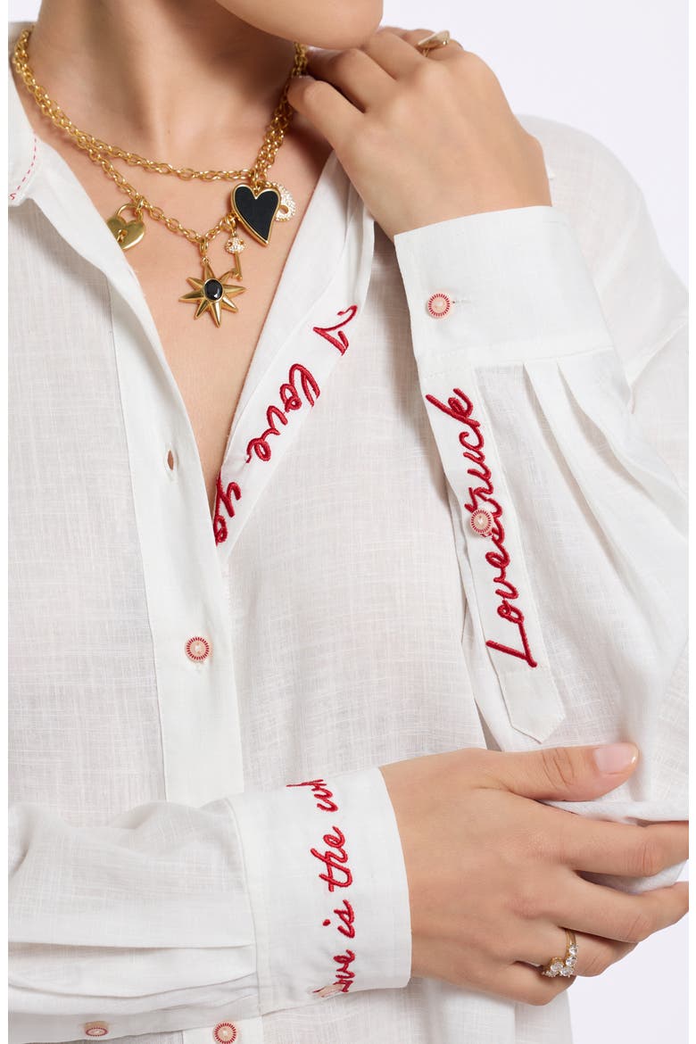 Lola Long Sleeve Woven Shirt, Alternate, color, WHITE