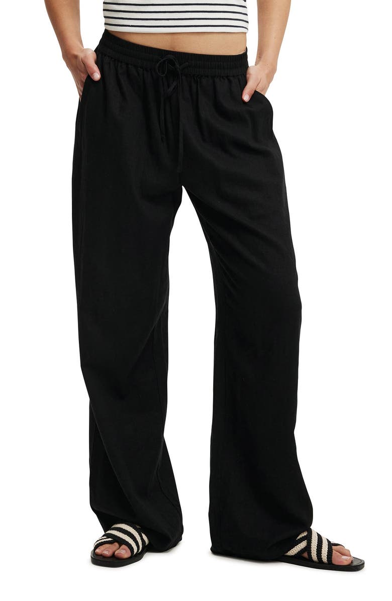 Cotton On Haven Wide Leg Pant, Alternate, color, Black