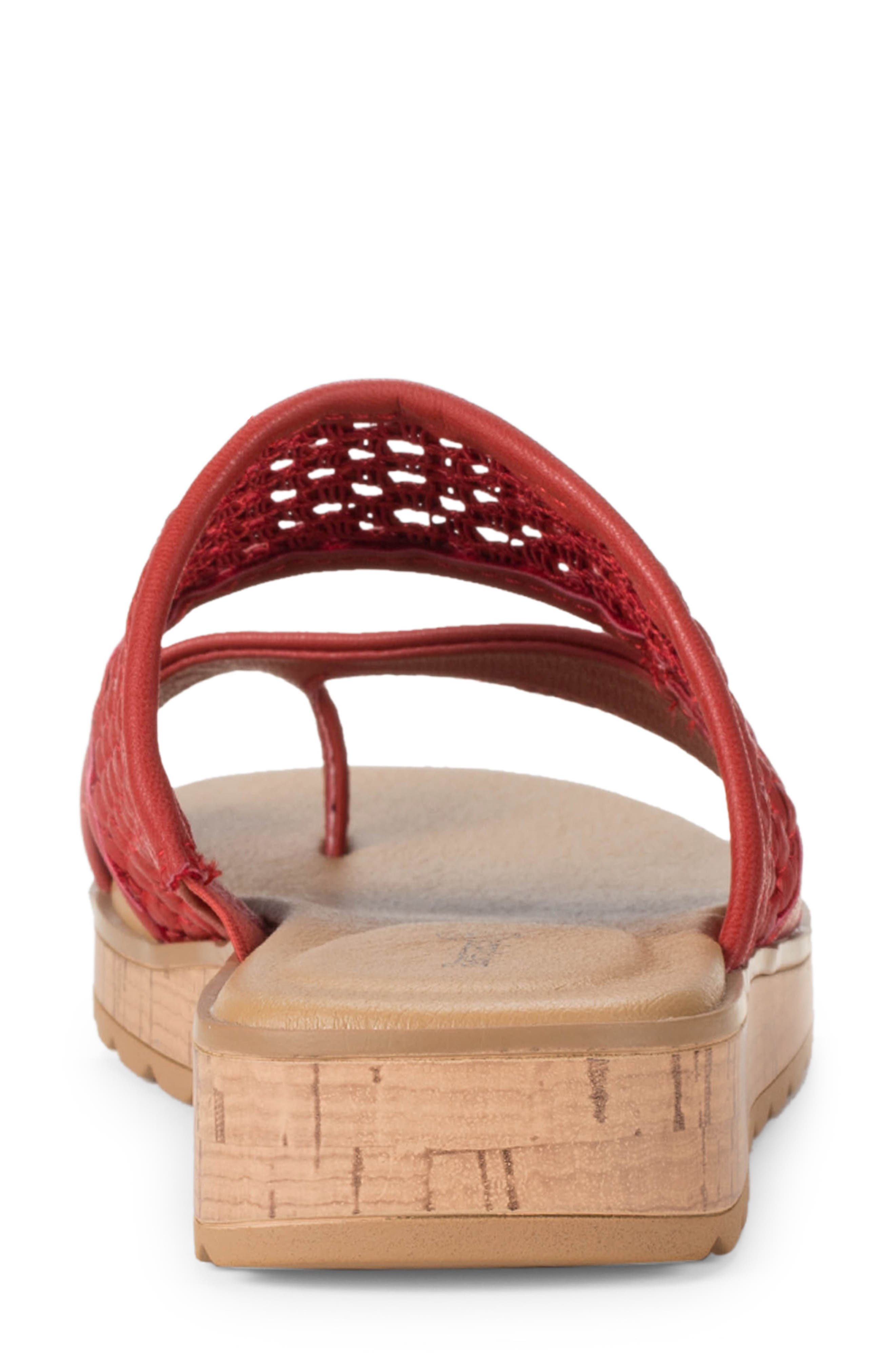 Gibby Slide Sandal, Alternate, color, CHERRY RED