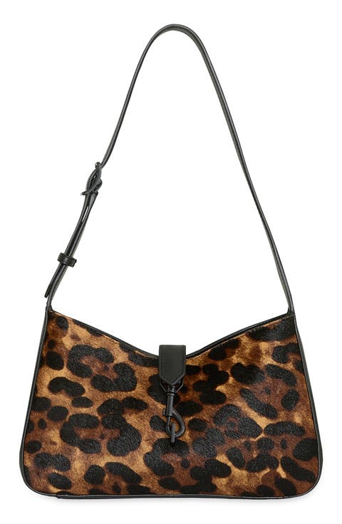 Megan Hair Calf Shoulder Bag