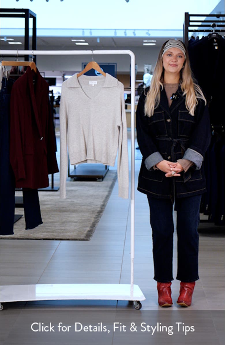 Johnny Collar Pullover Sweater, sales video thumbnail