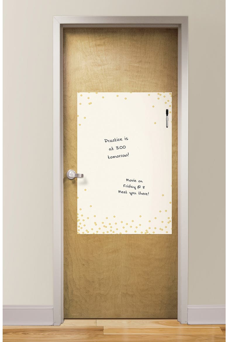 'Confetti' Dry Erase Wall Decal, Alternate, color, WHITE