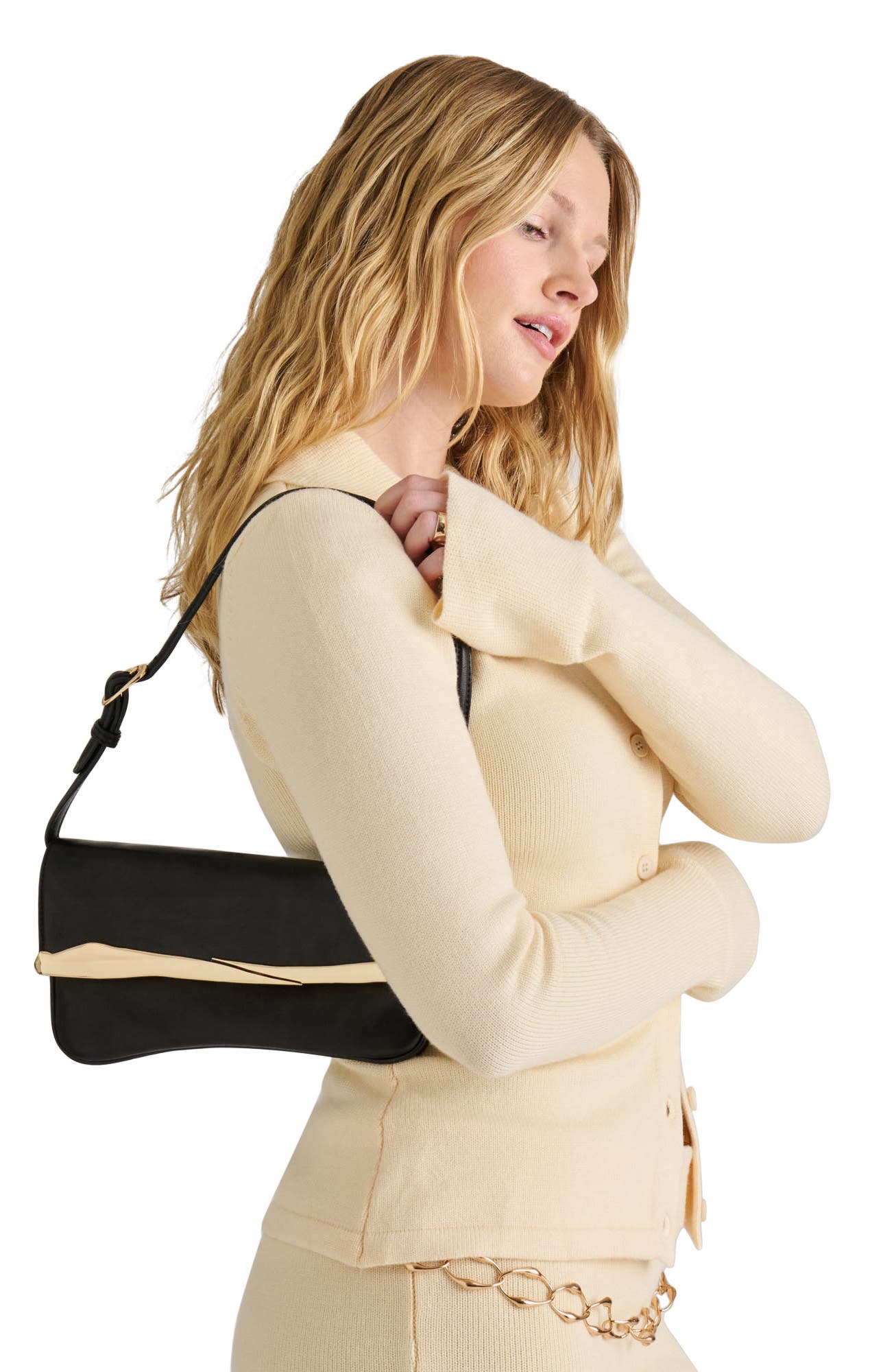 Dolce Vita Slanted Baguette Shoulder Bag, Alternate, color, 