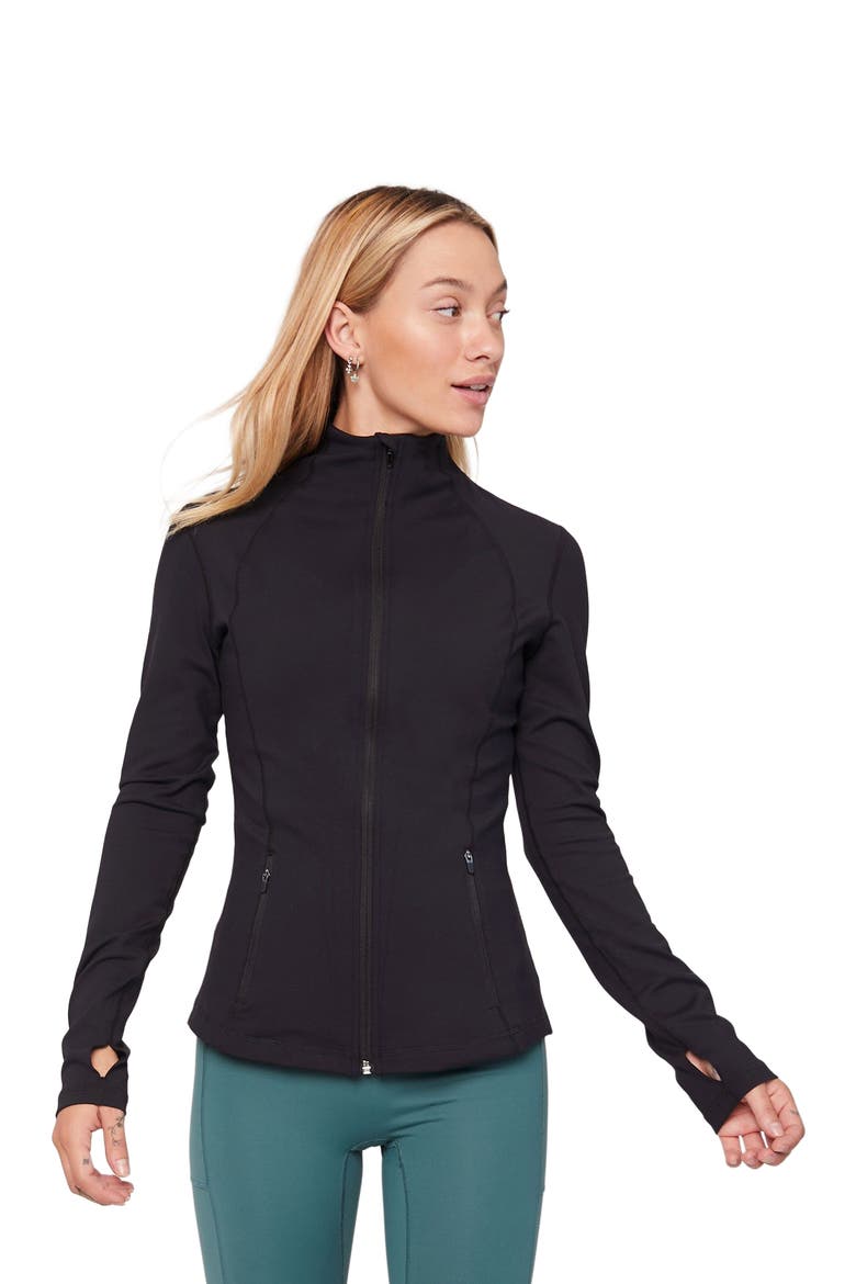 Gen XYZ Zip Up Cloudlux Track Jacket, Alternate, color, Metropolis Black